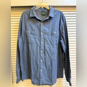Bixby Nomad Blue Flannel Men's Sz XL Long Sleved Button up Shirt